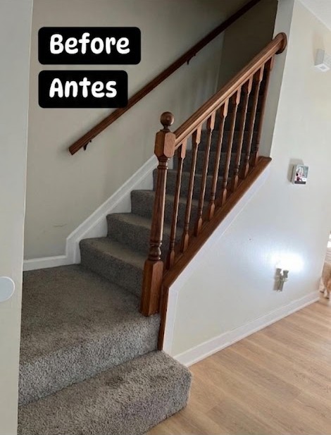 Staircase remodel — before